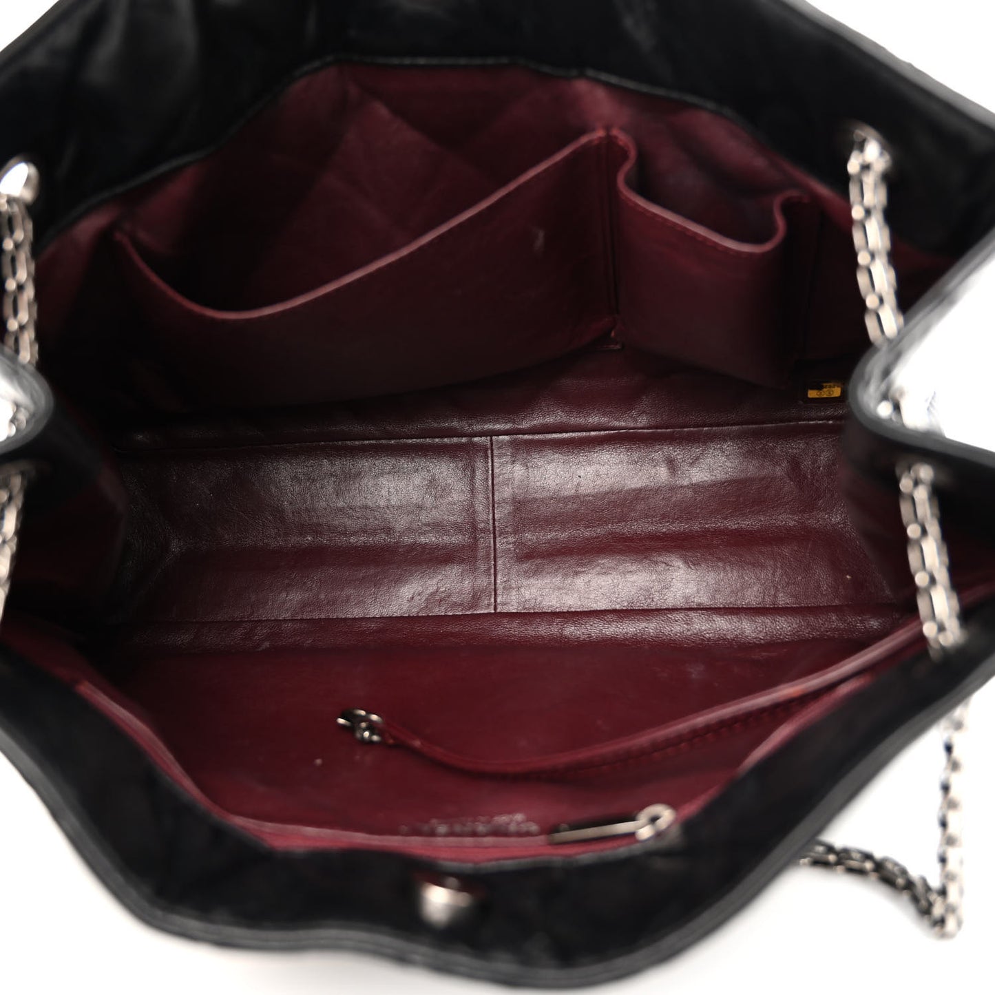 Aged Calfskin Reissue 2.55 Tote Black