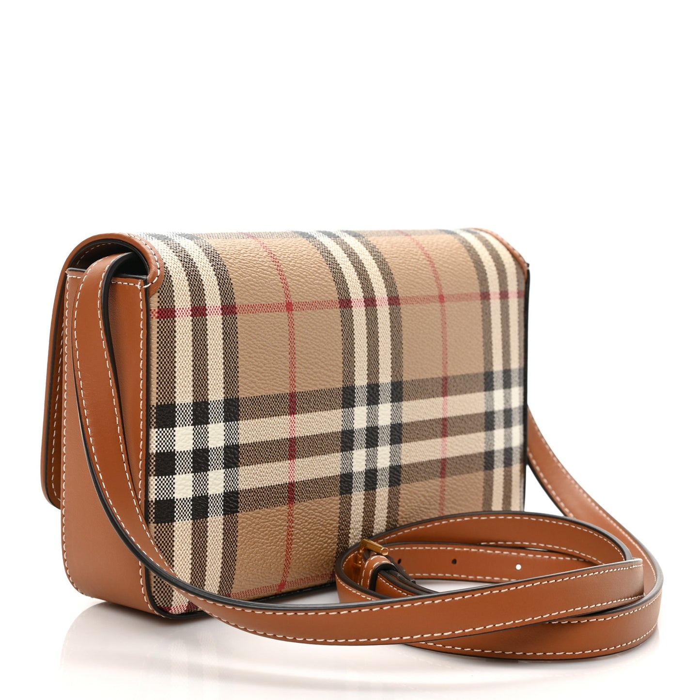 E-Canvas Vintage Check Hampshire Crossbody Archive Beige