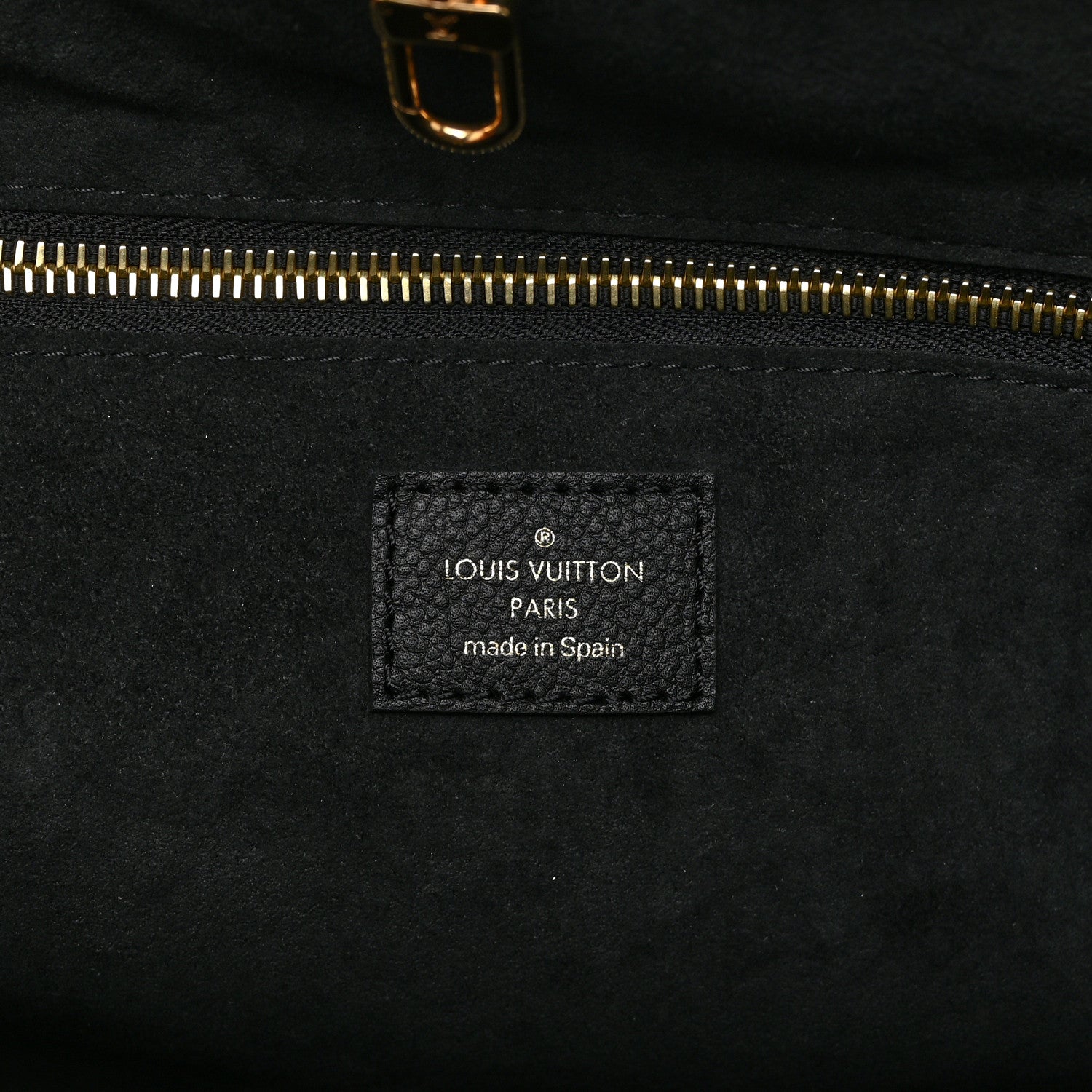 Louis Vuitton Empreinte Monogram Giant Neverfull MM Black Beige 7 of 10