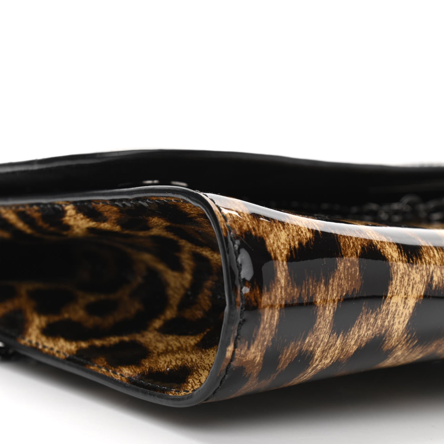 Christian Louboutin Patent Leopard Print Riviera Clutch 8 of 9