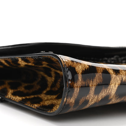 Christian Louboutin Patent Leopard Print Riviera Clutch 8 of 9