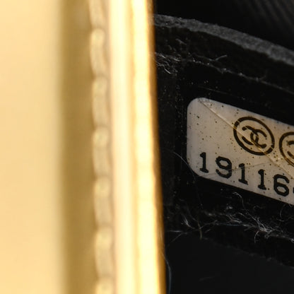 Chanel Metallic Patent Calfskin Quilted Small Boy Flap Gold 7 of 10