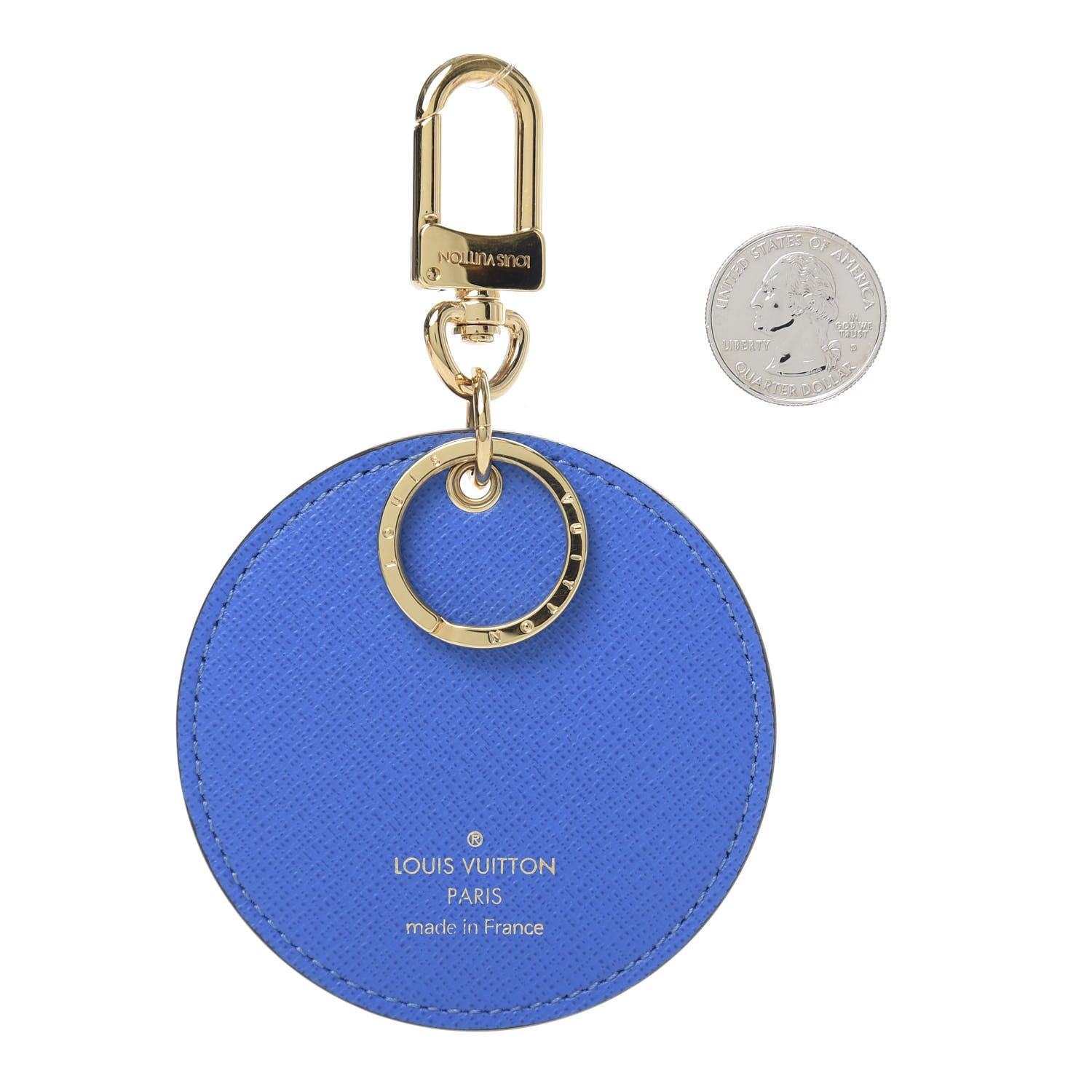 Louis Vuitton Monogram 2019 Christmas Animation Venice Bag Charm Key Ring Blue 2 of 3