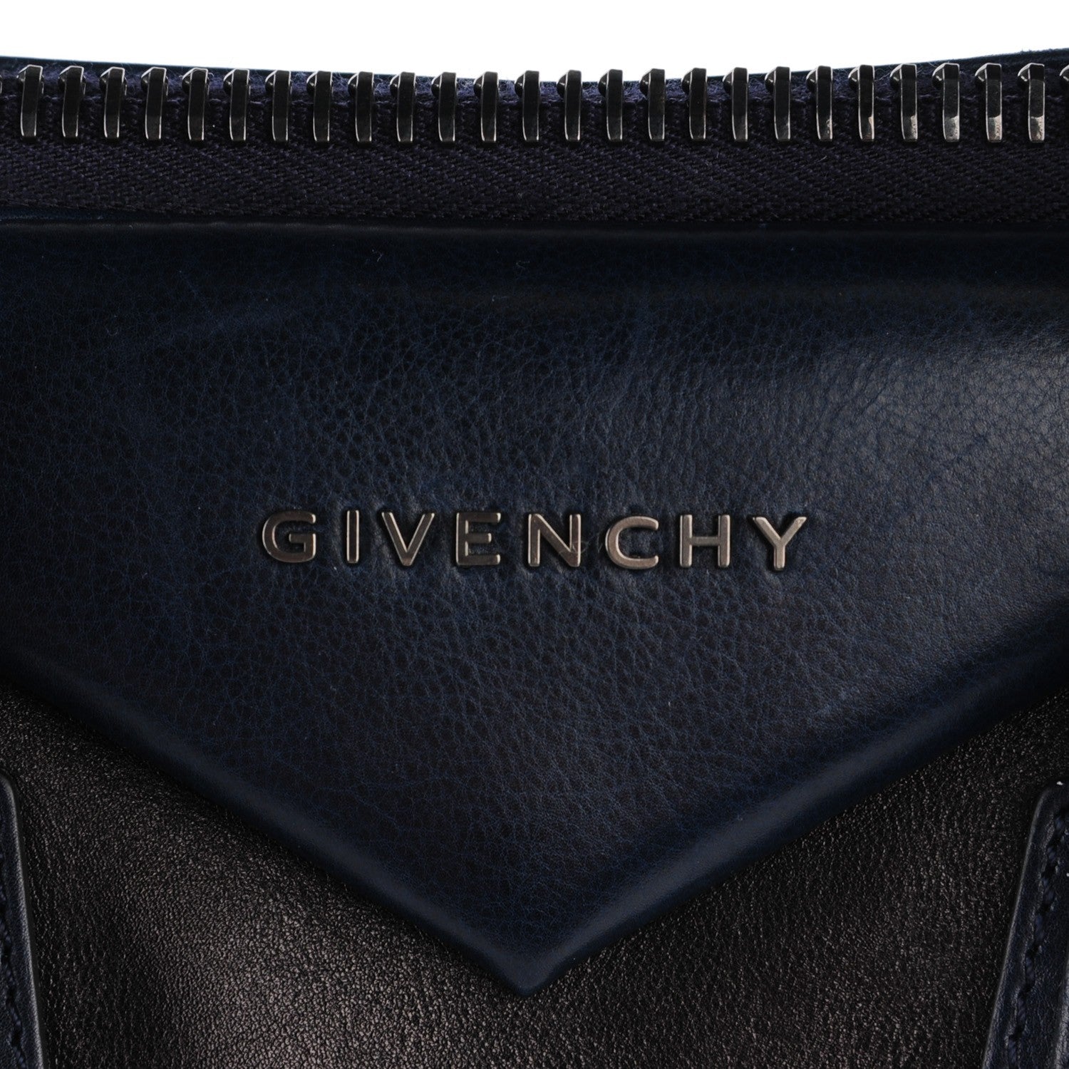 Givenchy Calfskin Large Bi-Color Antigona Duffel Black Navy 8 of 9