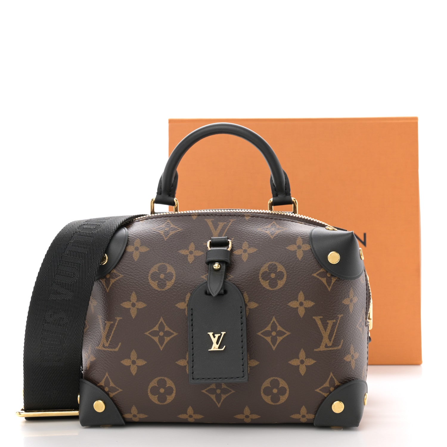 Louis Vuitton Monogram Petite Malle Souple Black 12 of 12