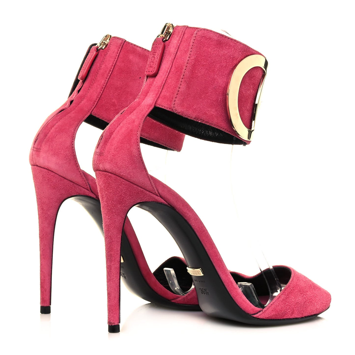 Suede Rooney Ankle Strap Sandals 36.5 Pink