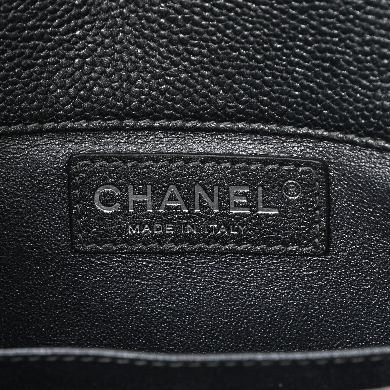 Chanel Metallic Caviar Quilted Extra Mini Flap Charcoal 6 of 11