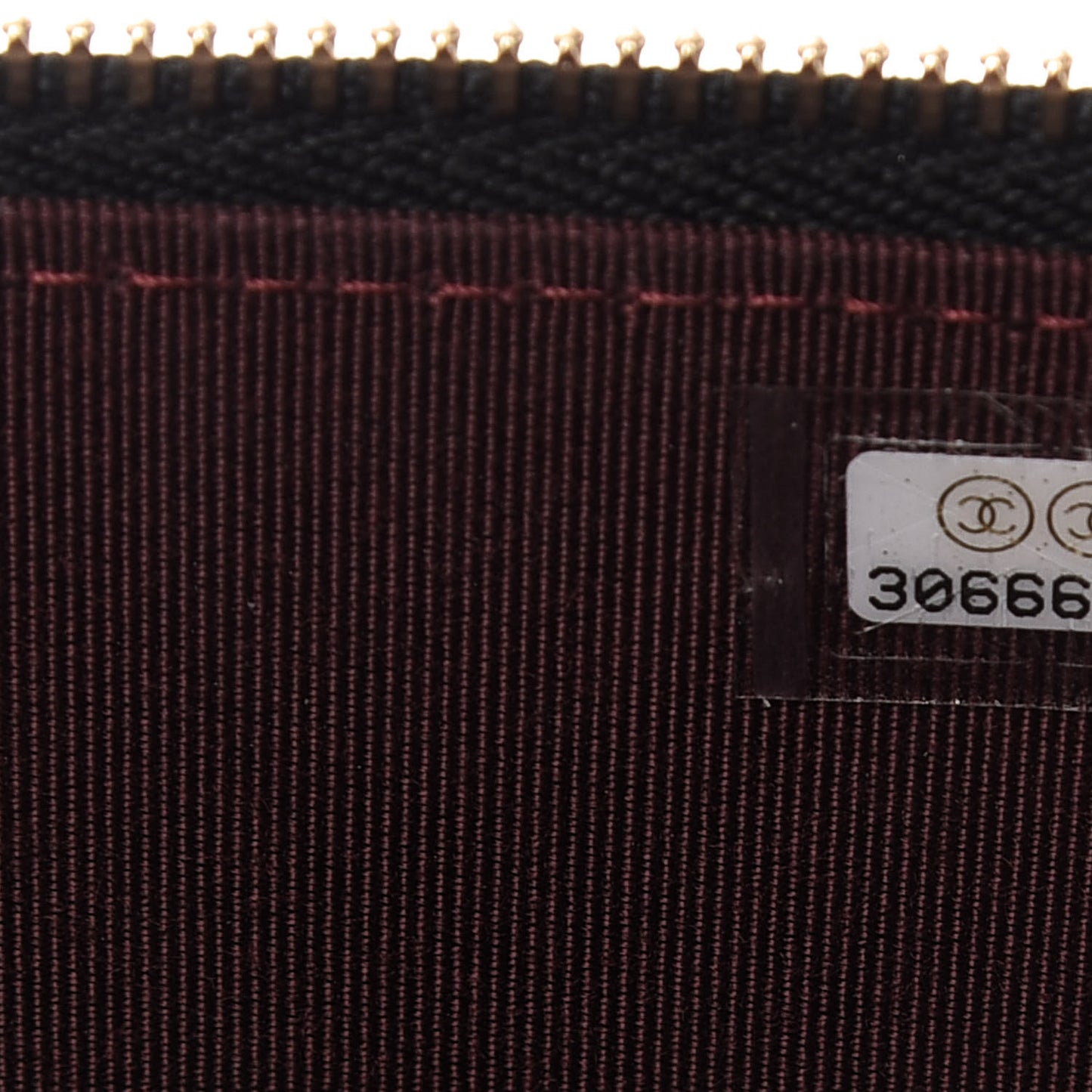 Lambskin Quilted Small Vanity Case With Chain Black