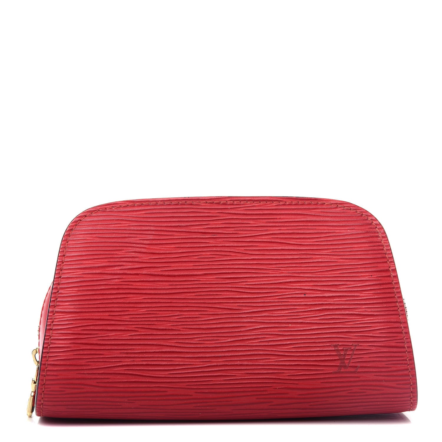 Louis Vuitton Epi Dauphine 17 Cosmetic Pouch Castillan Red 1 of 8