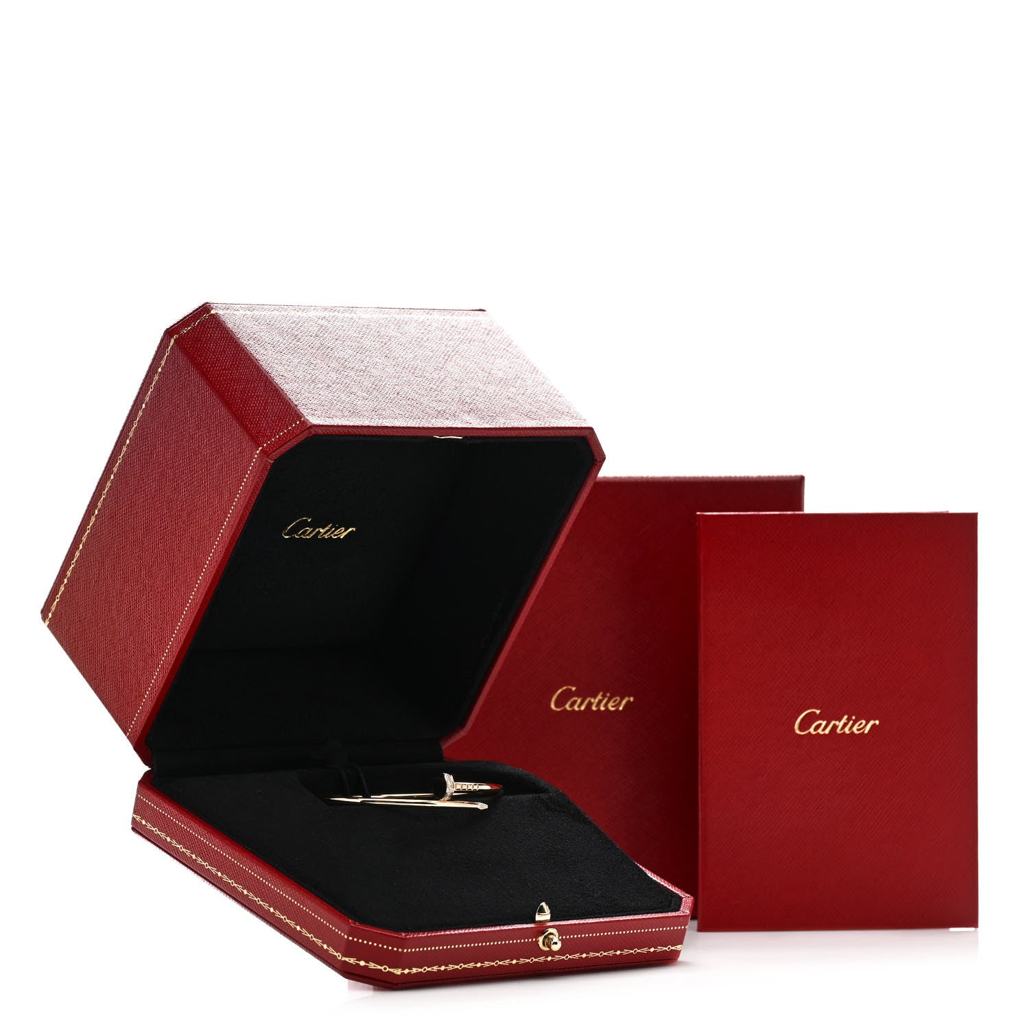 Cartier 18K Yellow Gold Diamond Small Juste Un Clou Bracelet 16 4 of 4