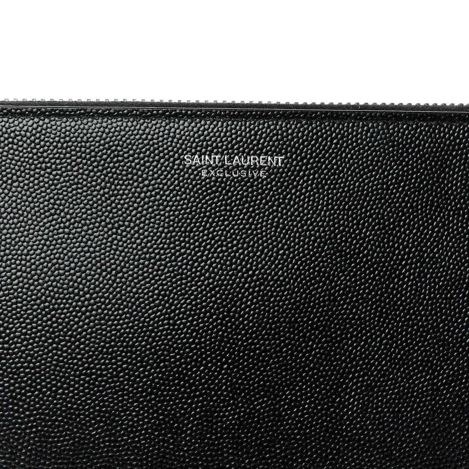 Saint Laurent Grain De Poudre Zipped Tablet Holder Black 8 of 8