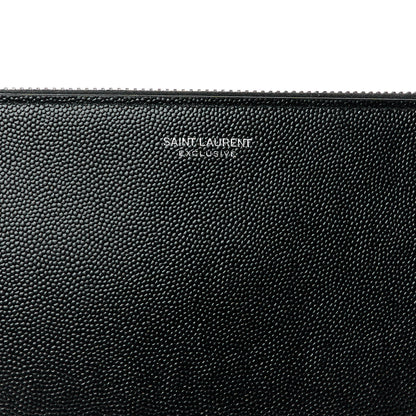 Saint Laurent Grain De Poudre Zipped Tablet Holder Black 8 of 8