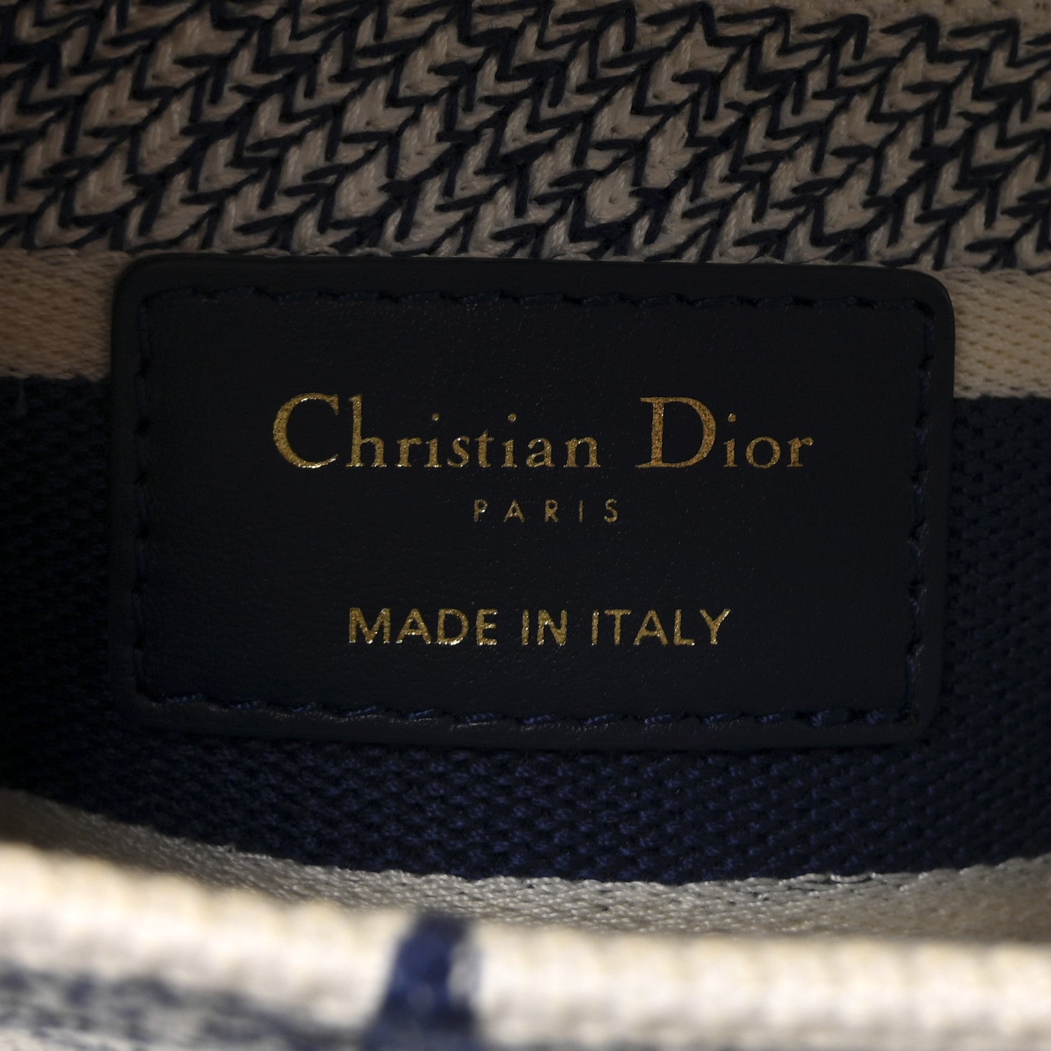 Christian Dior Canvas Reverse Embroidered Rêve d'Infini Medium Lady D-Lite Blue Multicolor 6 of 9