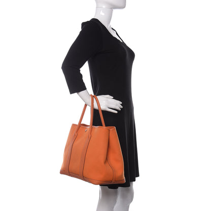 Hermes Toile Negonda Garden Party Tote 36 MM Orange 2 of 18