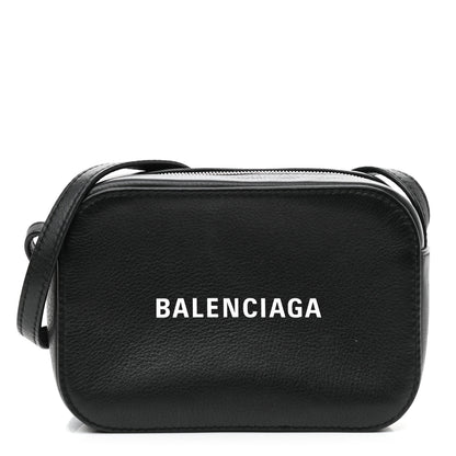 Balenciaga Calfskin Logo XS Everyday Camera Bag Black 1 of 10