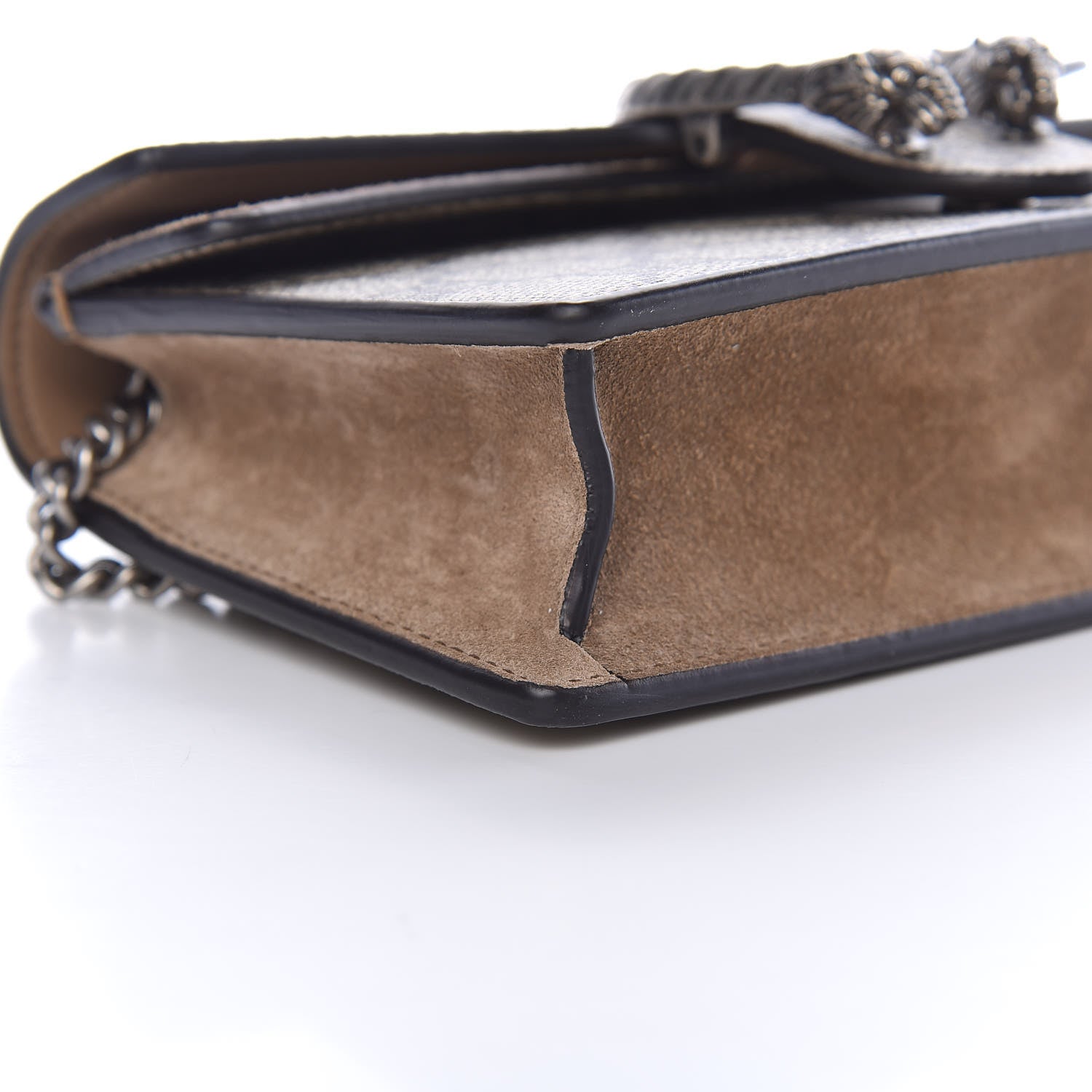 Gucci GG Supreme Monogram Super Mini Dionysus Shoulder Bag Taupe 9 of 11