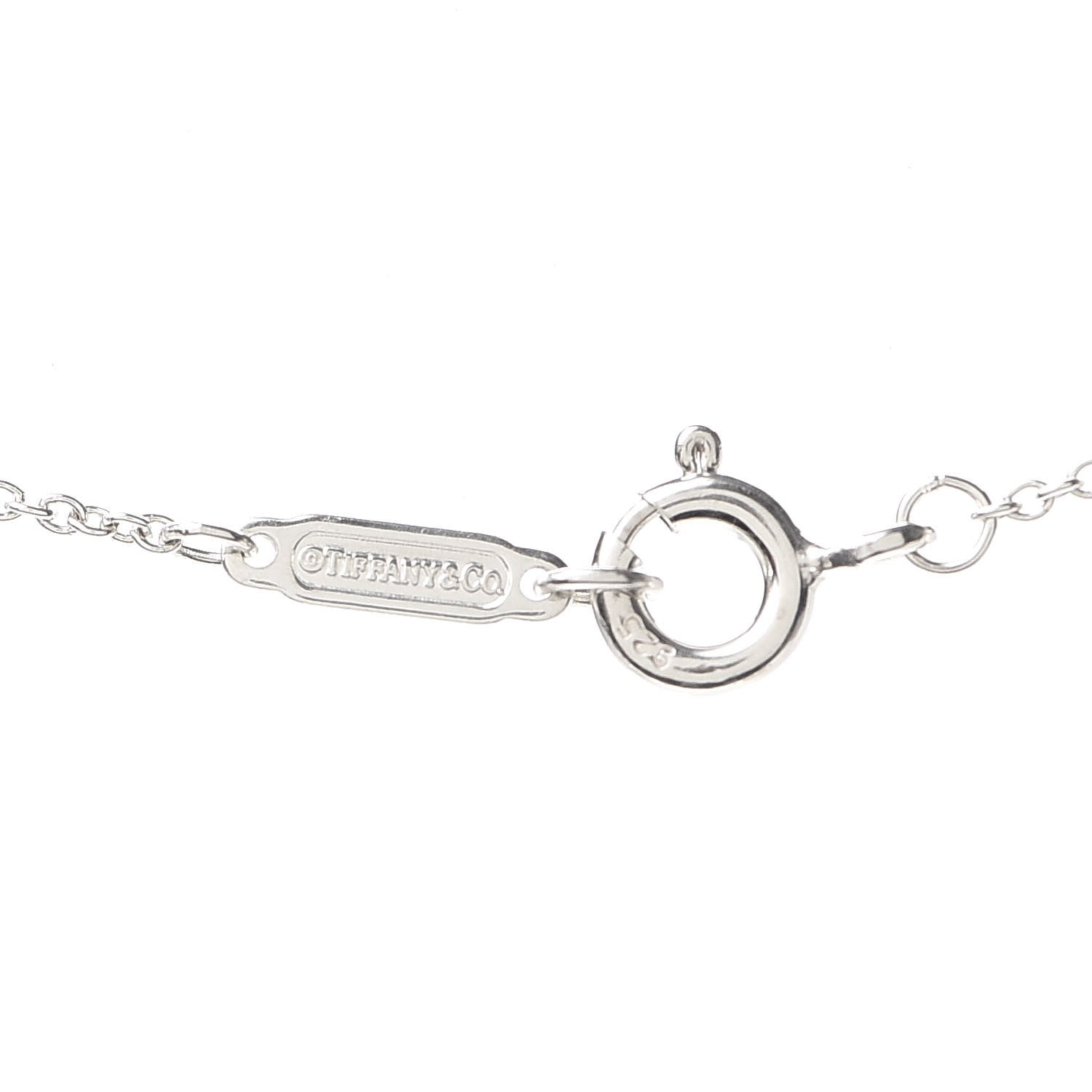 Tiffany Sterling Silver Return to Tiffany Heart Lock Pendant Necklace 5 of 6