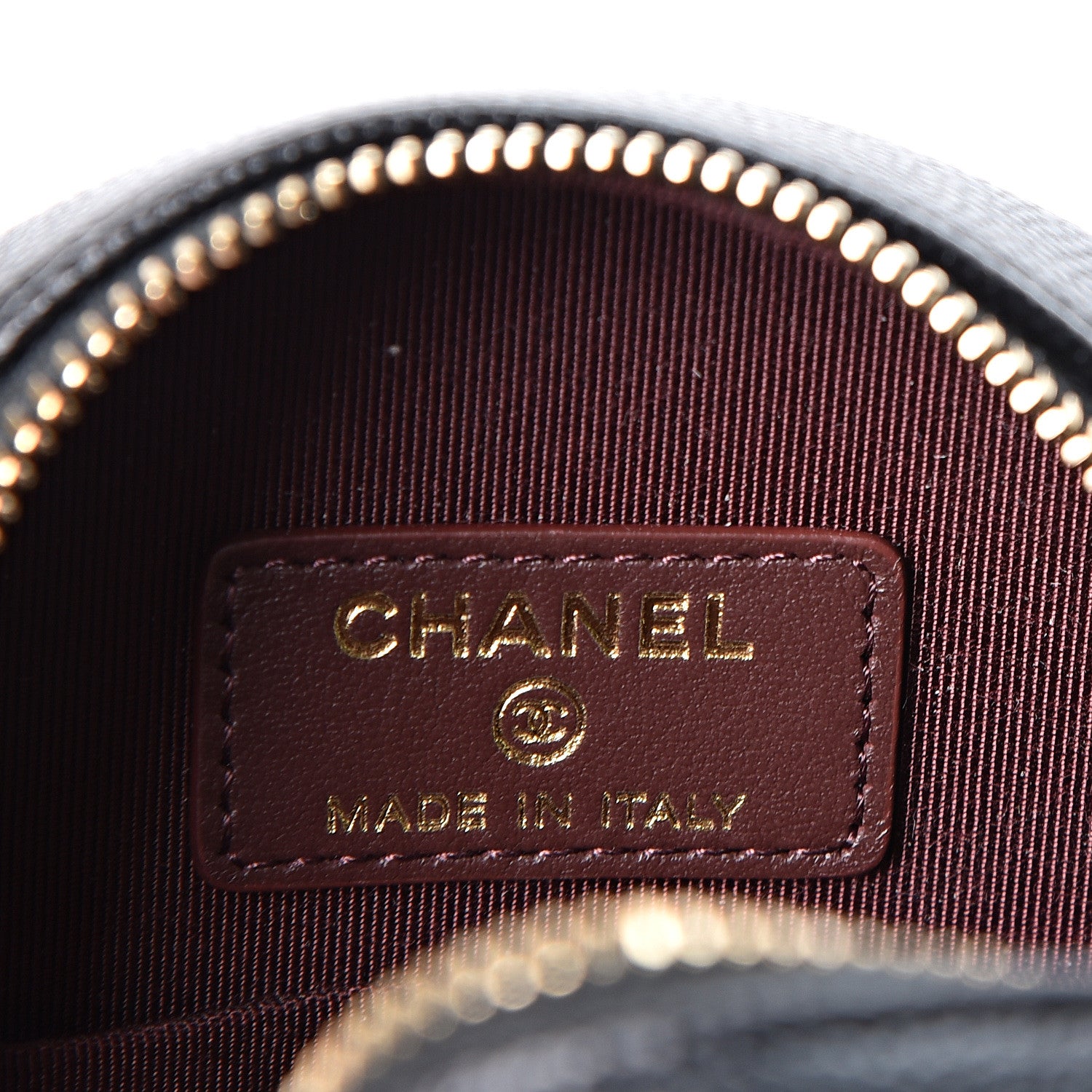 Chanel Caviar Quilted Round Clutch With Chain Black 5 of 9