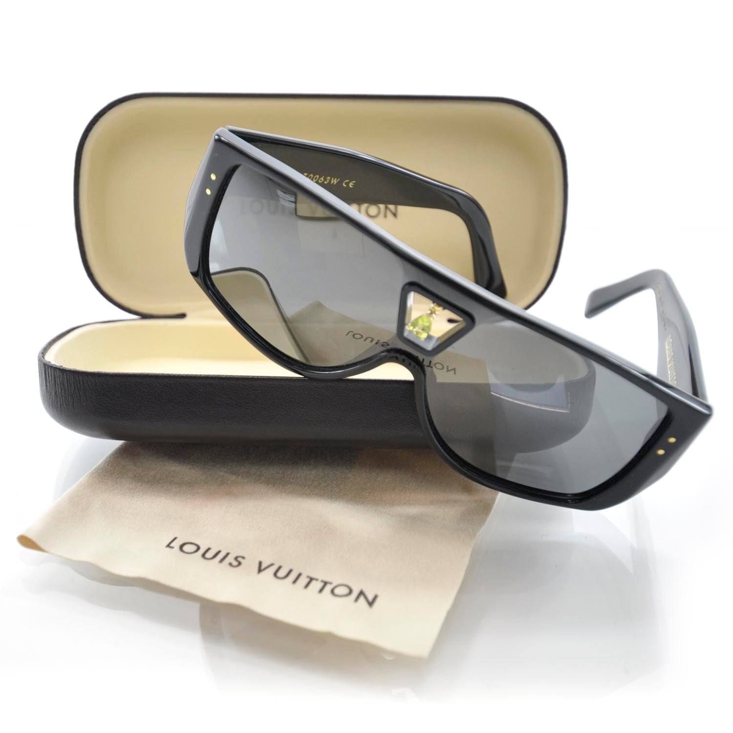 Louis Vuitton Acetate Peridot Bindi Sunglasses Black 32629