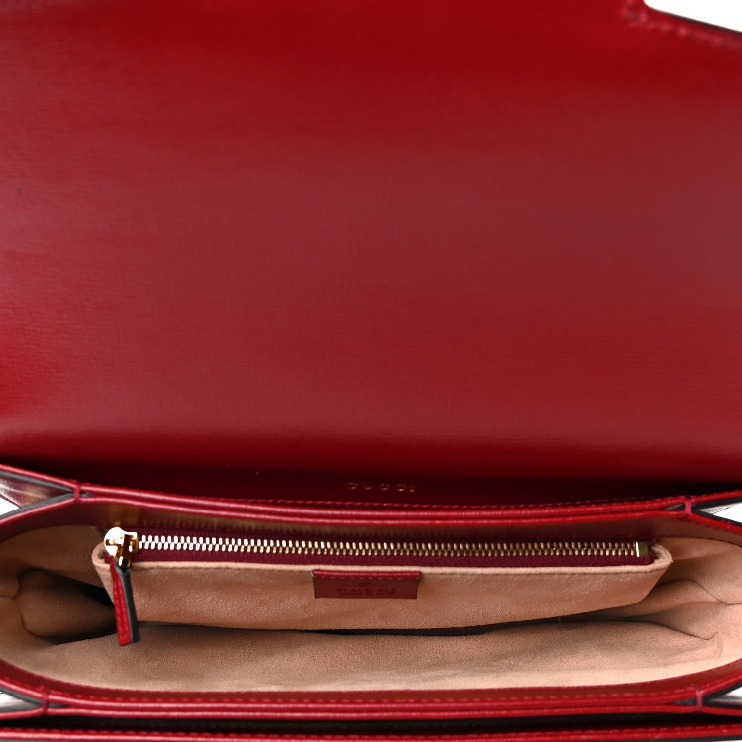 Gucci Azalea Calfskin Horsebit 1955 Shoulder Bag New Cherry Red 4 of 4