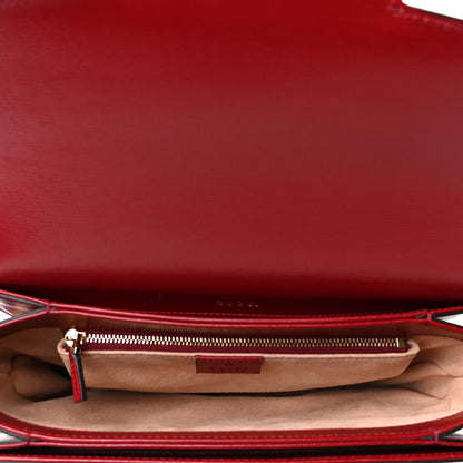 Gucci Azalea Calfskin Horsebit 1955 Shoulder Bag New Cherry Red 4 of 4