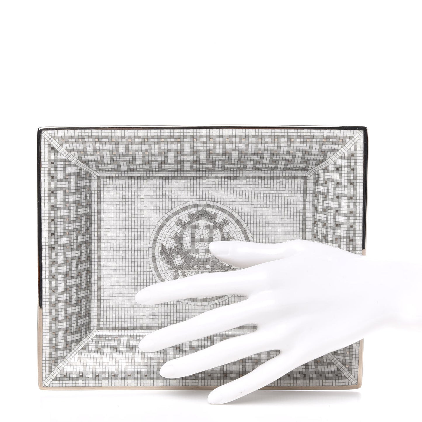 Porcelain Mosaique Au 24 Platine Change Tray