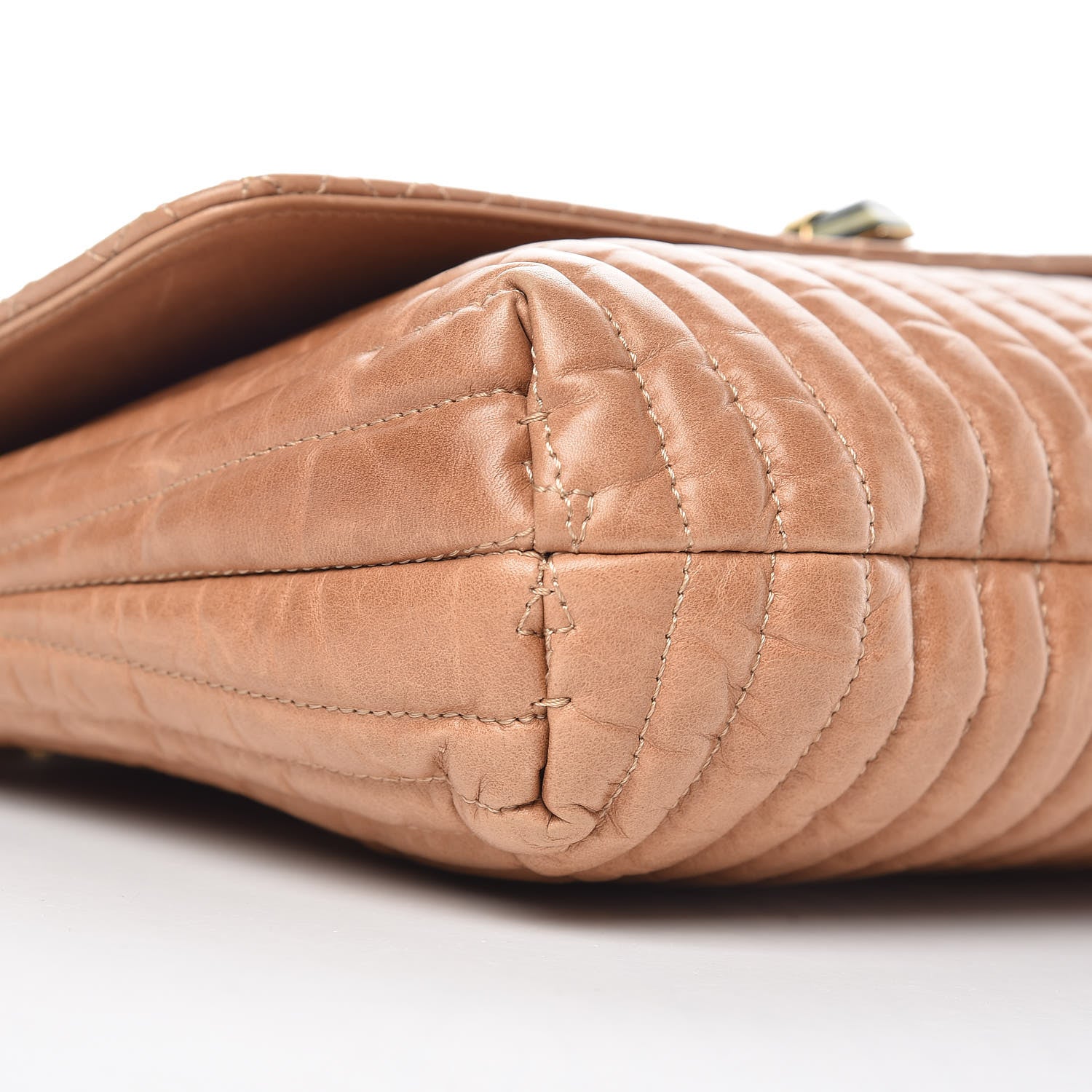 Lanvin Calfskin Quilted Medium Happy Shoulder Bag Brown 8 of 11