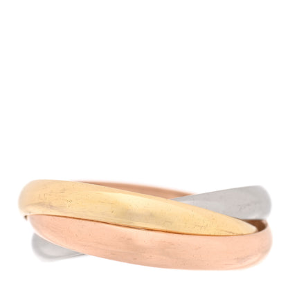Cartier 18K Pink Yellow White Gold Small Trinity Ring 51 5.75 3 of 4