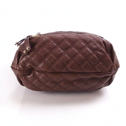 Marc Jacobs Leather Quilted Zippered Tote Brown 4 of 9