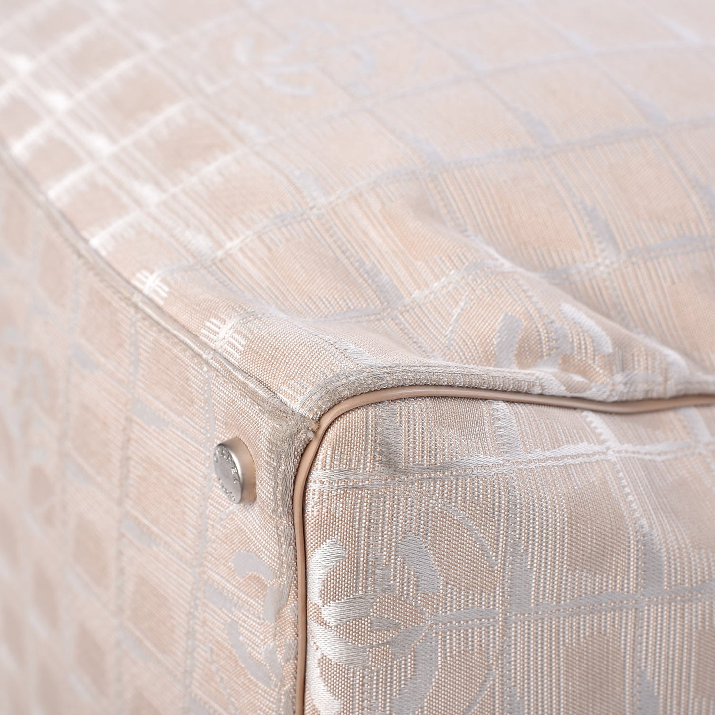 Nylon Small Travel Duffle Beige