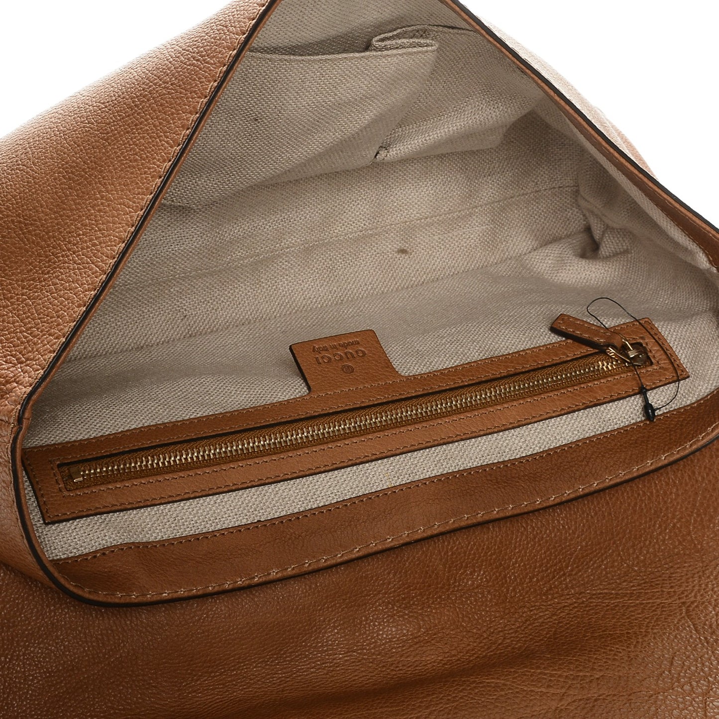Pebbled Calfskin Marrakech Clutch Camel