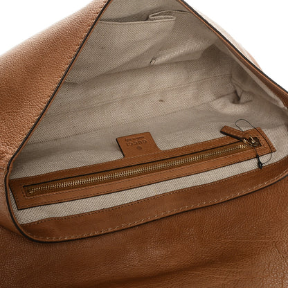 Gucci Pebbled Calfskin Marrakech Clutch Camel 5 of 10