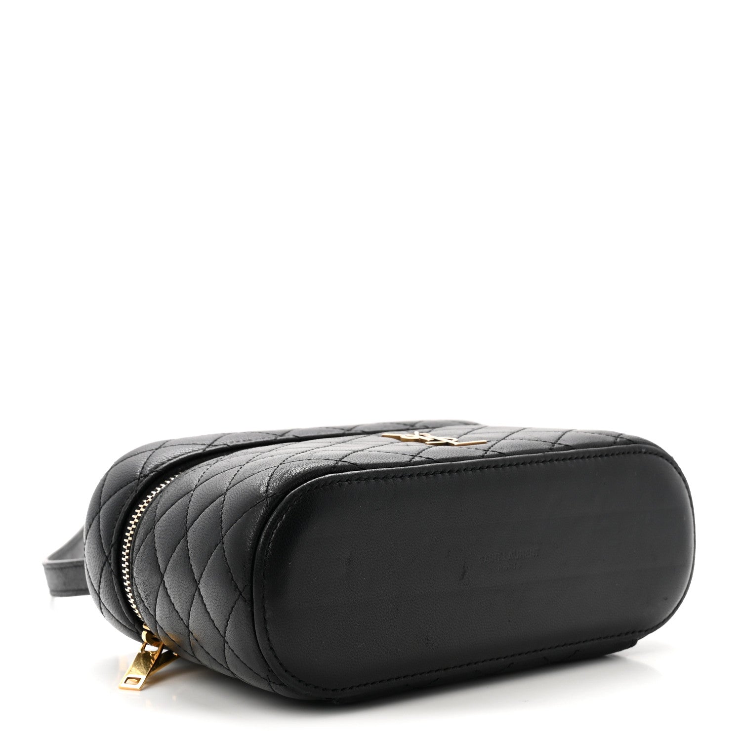 Saint Laurent Lambskin Quilted Mini Gaby Vanity Case Black 4 of 9