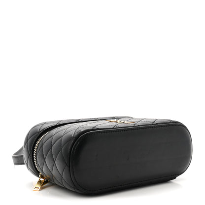 Saint Laurent Lambskin Quilted Mini Gaby Vanity Case Black 4 of 9