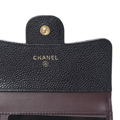 Chanel Caviar Quilted Compact Flap Wallet Black 6 of 9