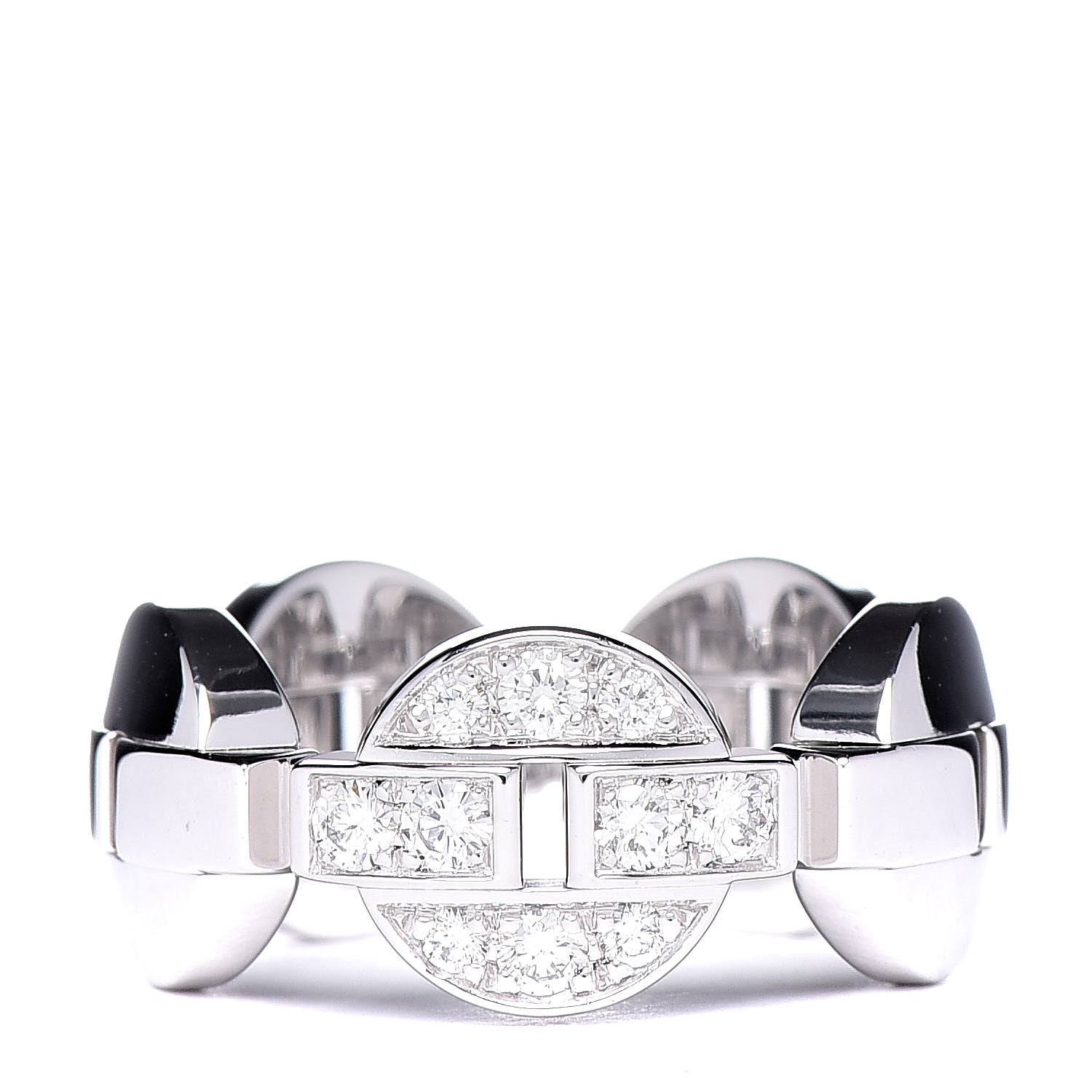 Cartier 18K White Gold Diamond Himalia Ring 50 5.25 1 of 5