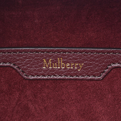 Mulberry Shiny Smooth Lambskin Stripe Patchwork Cherwell Square Shoulder Bag Burgundy Midnight White 8 of 9