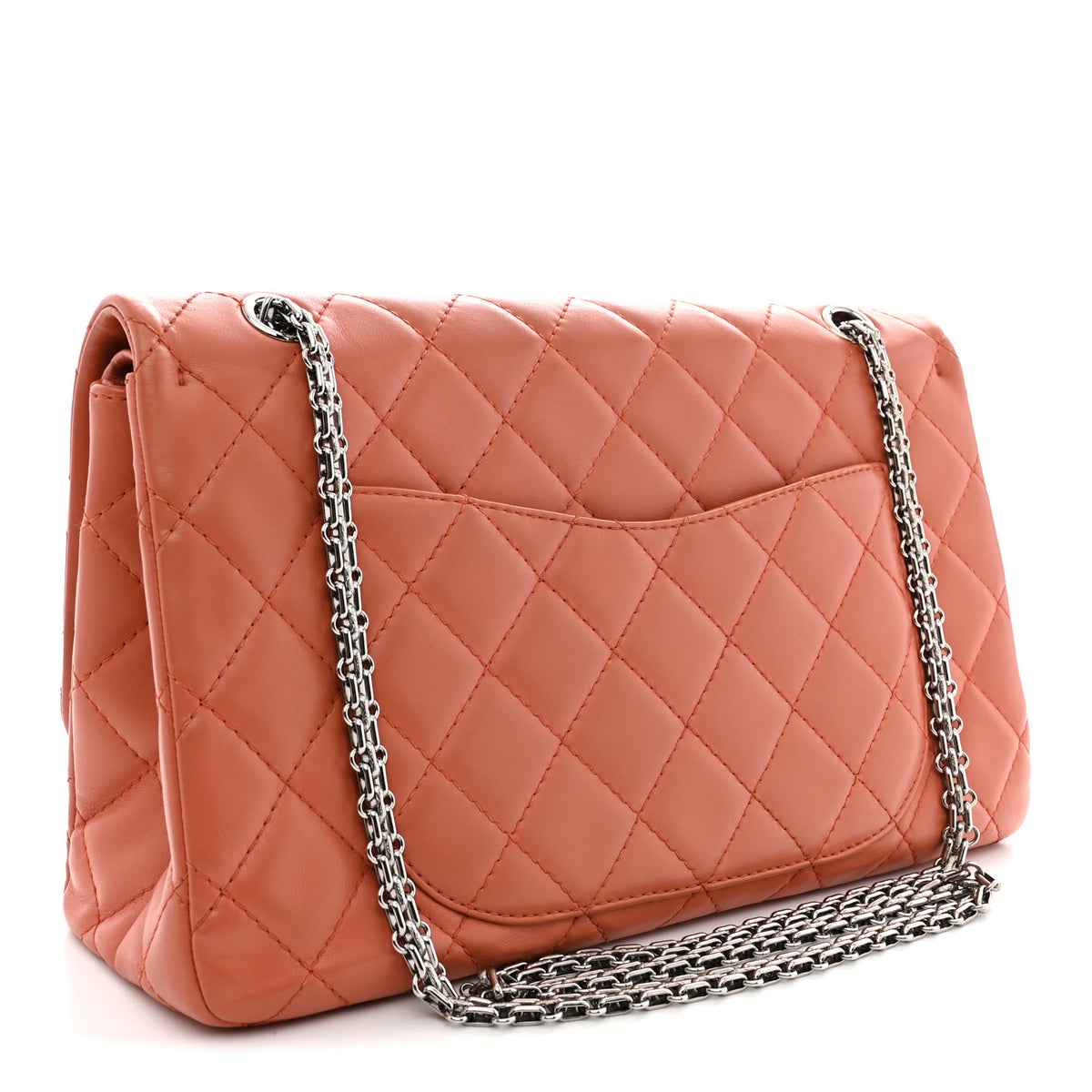 Chanel Lambskin Quilted 2.55 Reissue 227 Flap Orange 3 of 11