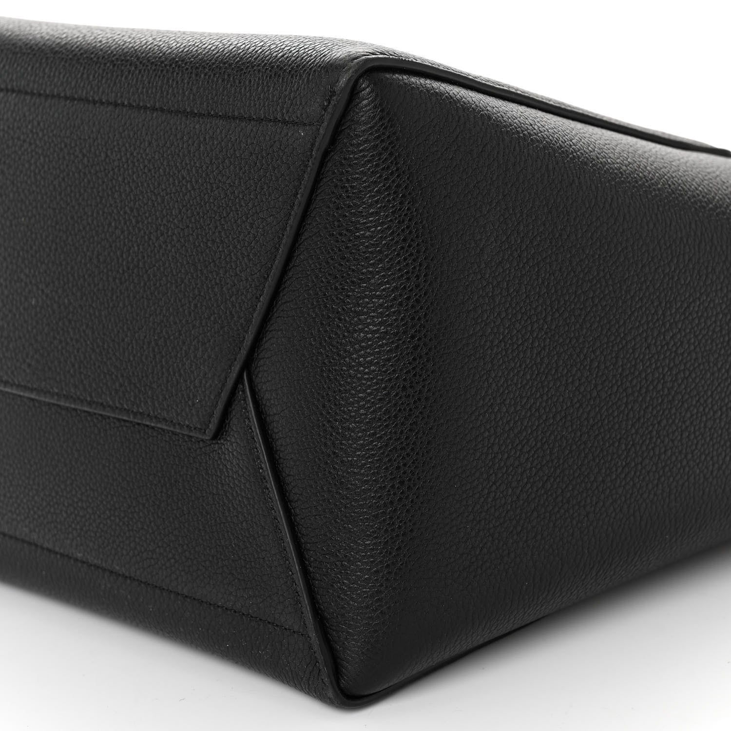 Celine Soft Grained Calfskin Sangle Bucket Bag Black 9 of 9