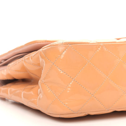 Chanel Patent Quilted Jumbo Double Flap Light Pink 8 of 17