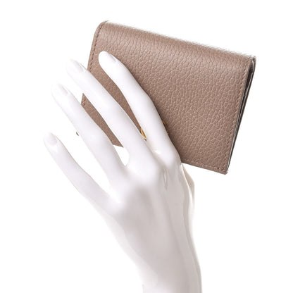 Gucci Pebbled Calfskin GG Marmont Card Case Porcelain Rose 2 of 8