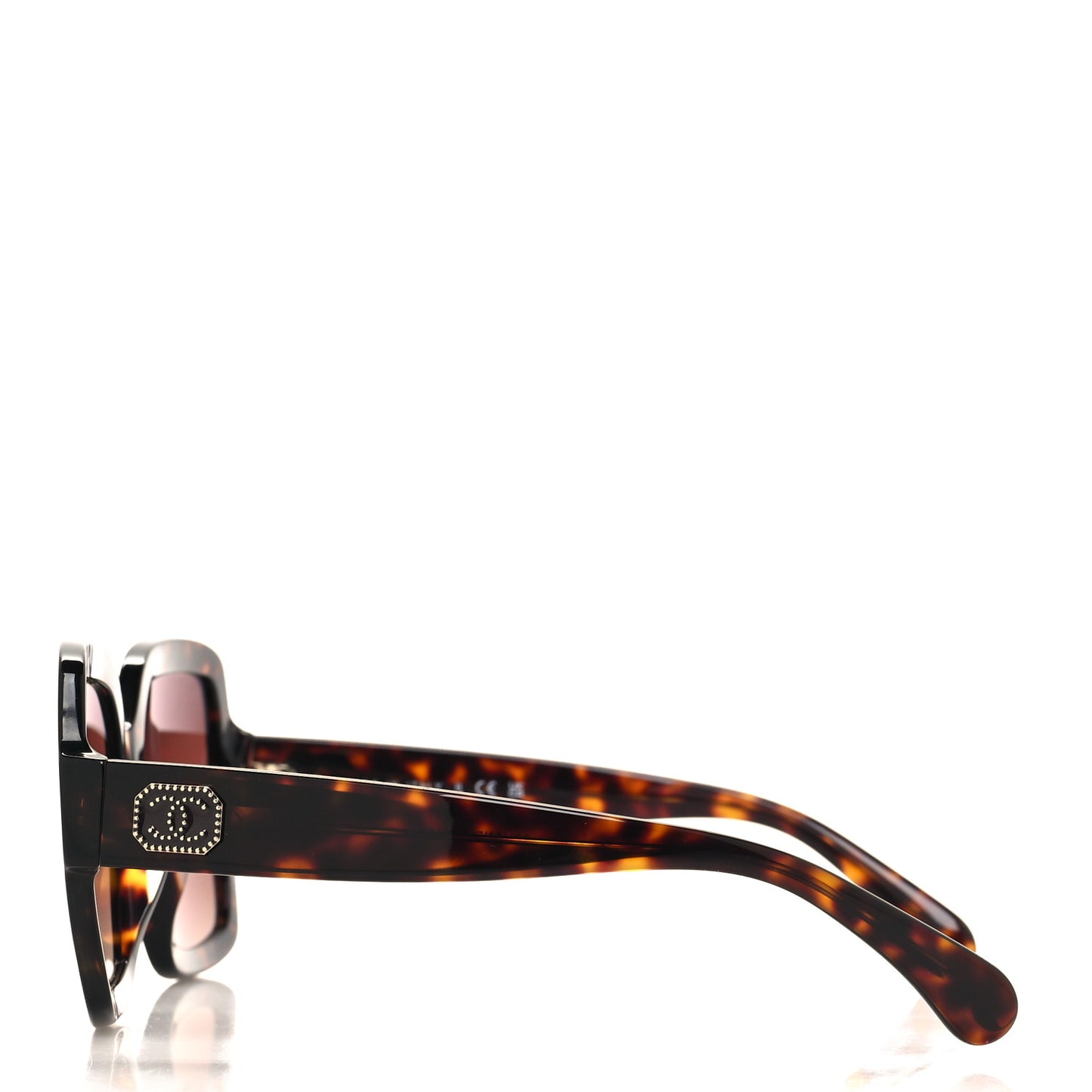 Acetate Square Strass CC Sunglasses 5479-A Tortoise