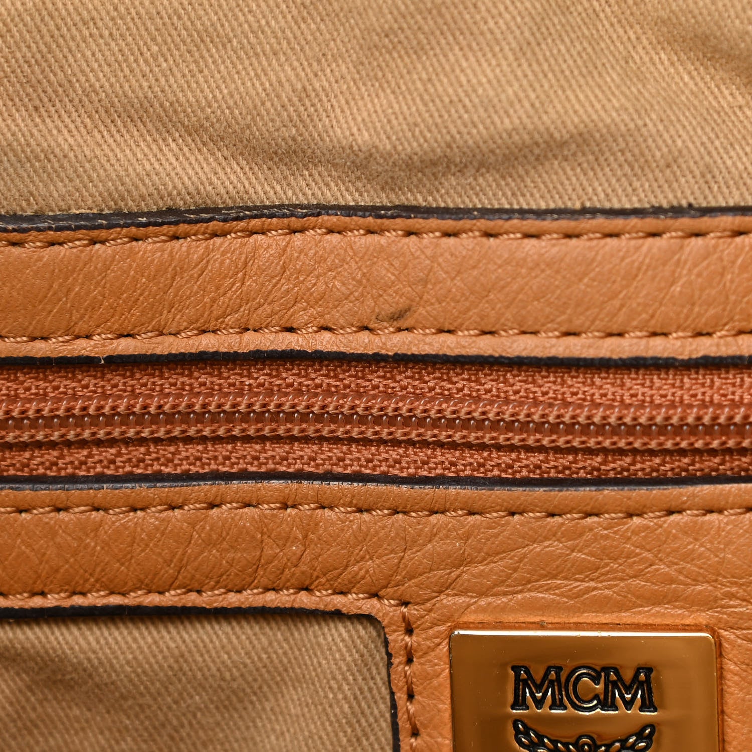 MCM Visetos Hobo Cognac 13 of 16