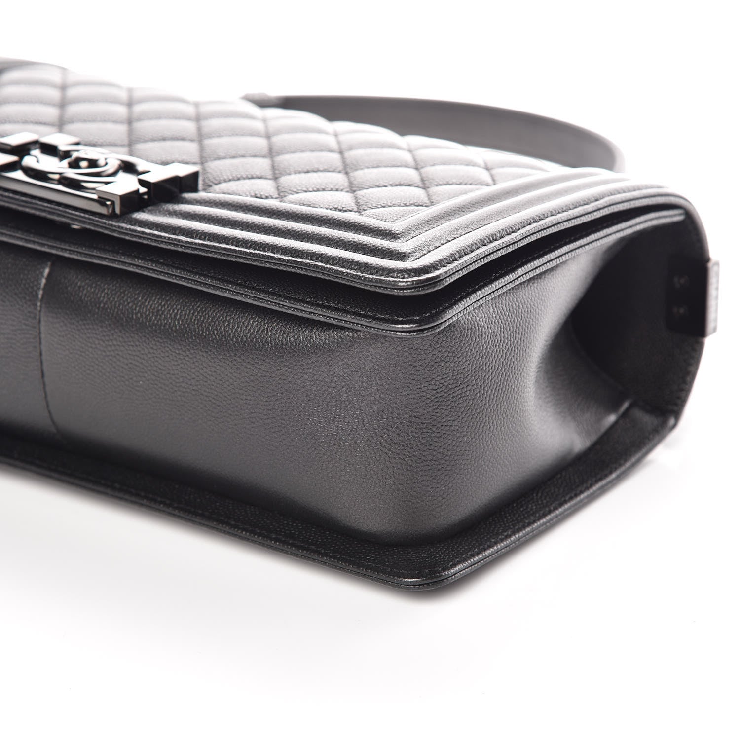 Chanel Caviar Quilted Medium Boy Flap So Black 9 of 9