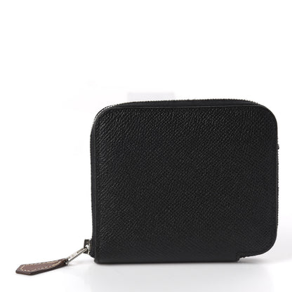 Hermes Epsom Silk'in Compact Wallet Black 2 of 7