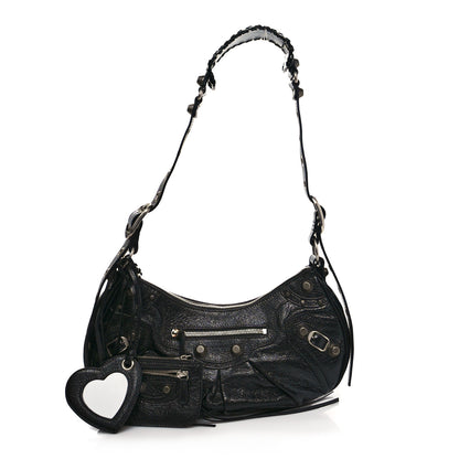 Balenciaga Agneau Arena Small Le Cagole Shoulder Bag Black 1 of 10
