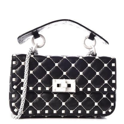 Valentino Garavani Lambskin Small Free Rockstud Spike Shoulder Bag Black 1 of 8