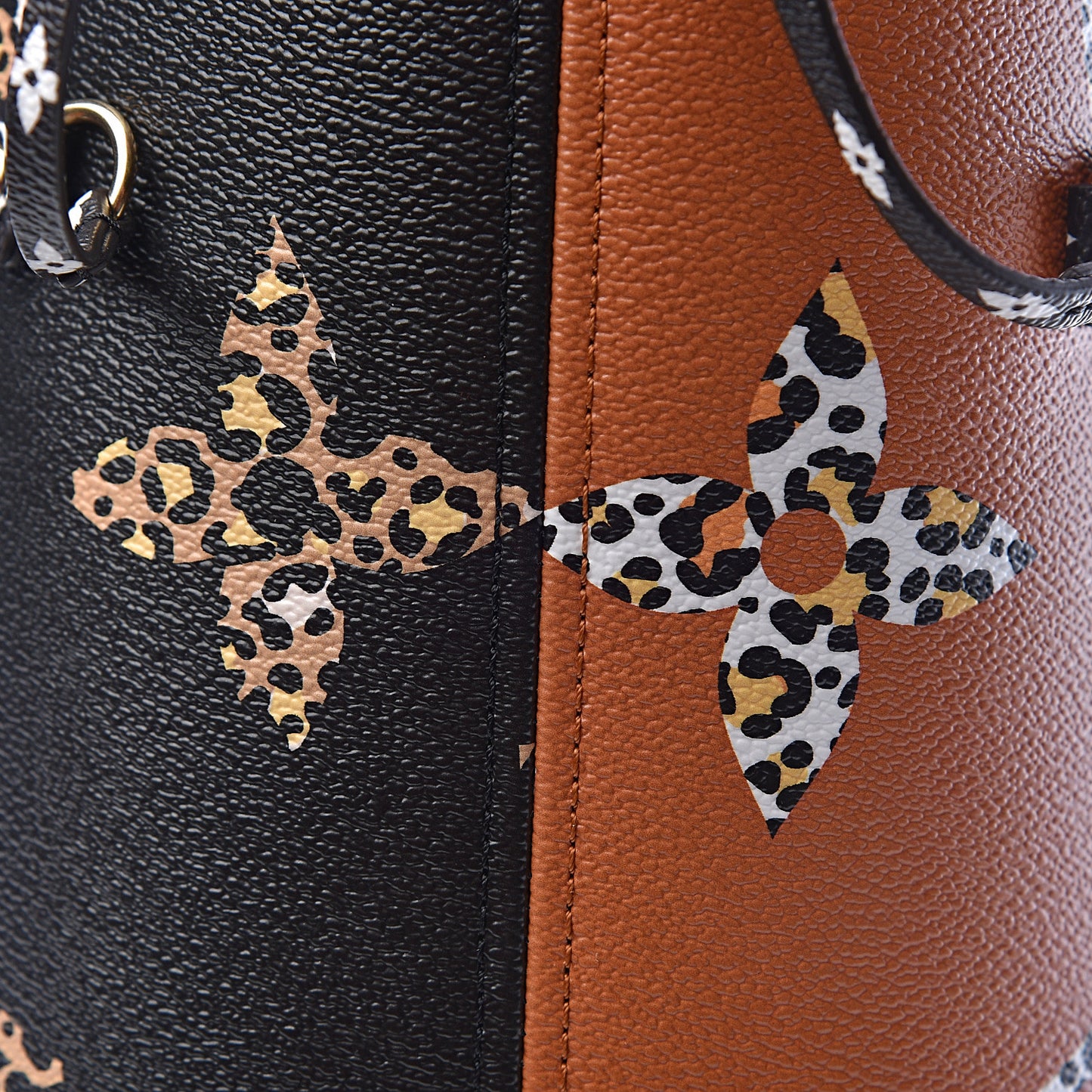 Monogram Giant Jungle Neverfull MM Black