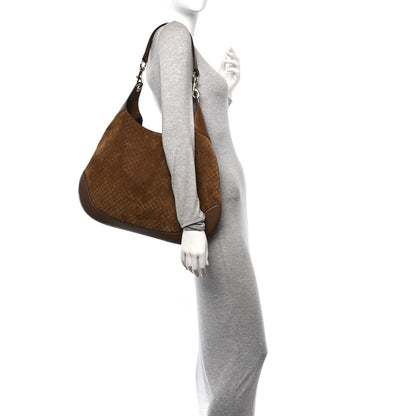 Gucci GG Suede B Large Shoulder Bag Brown 2 of 11