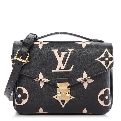 Louis Vuitton Empreinte Monogram Giant Pochette Metis Black Beige 1 of 8
